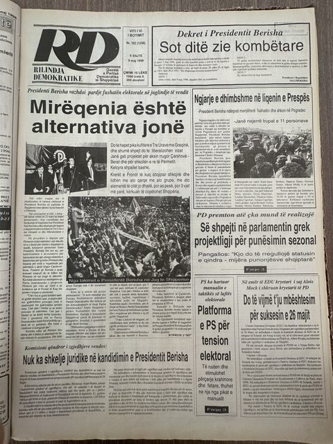 Rilindja Demokratike 1996-05-09